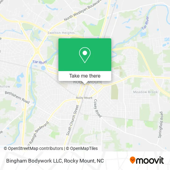 Bingham Bodywork LLC map