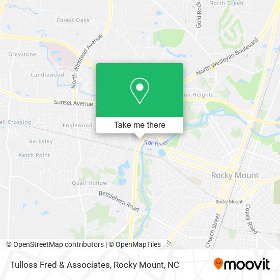 Tulloss Fred & Associates map