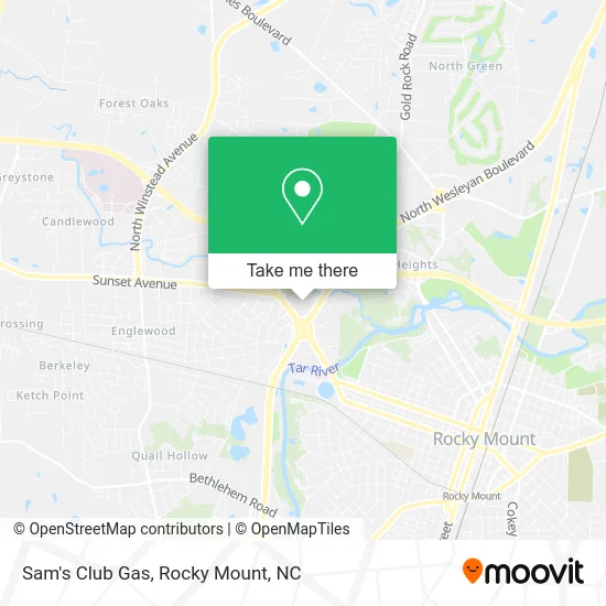 Sam's Club Gas map