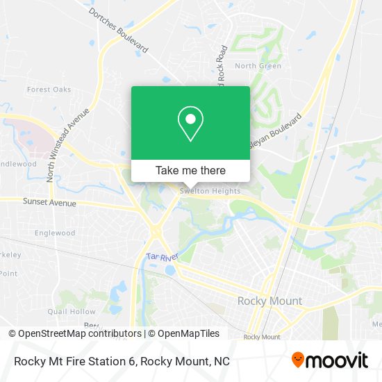 Rocky Mt Fire Station 6 map