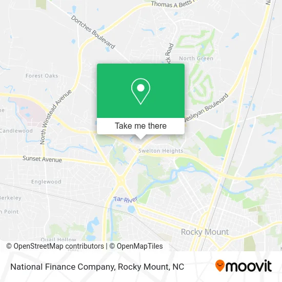 National Finance Company map