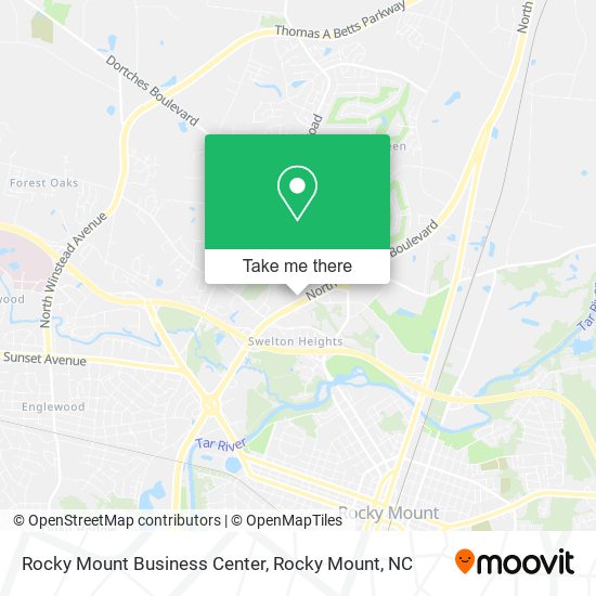 Mapa de Rocky Mount Business Center