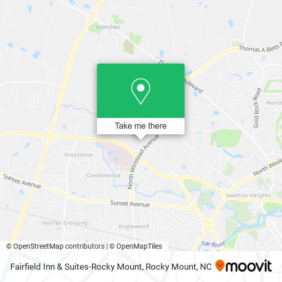 Fairfield Inn & Suites-Rocky Mount map