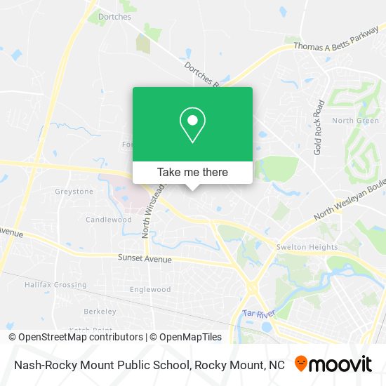 Mapa de Nash-Rocky Mount Public School