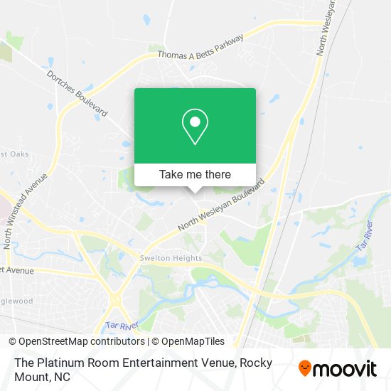 The Platinum Room Entertainment Venue map