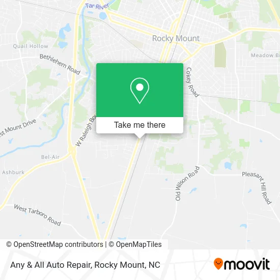 Any & All Auto Repair map