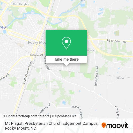 Mt Pisgah Presbyterian Church Edgemont Campus map
