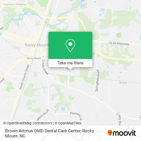 Brown Artmus DMD Dental Care Center map