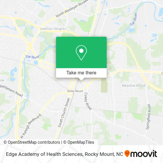 Edge Academy of Health Sciences map