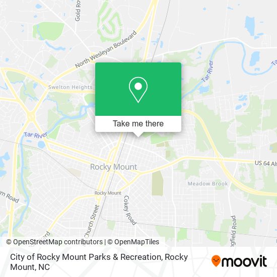Mapa de City of Rocky Mount Parks & Recreation