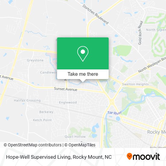 Mapa de Hope-Well Supervised Living