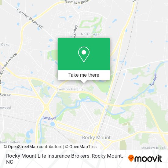 Mapa de Rocky Mount Life Insurance Brokers