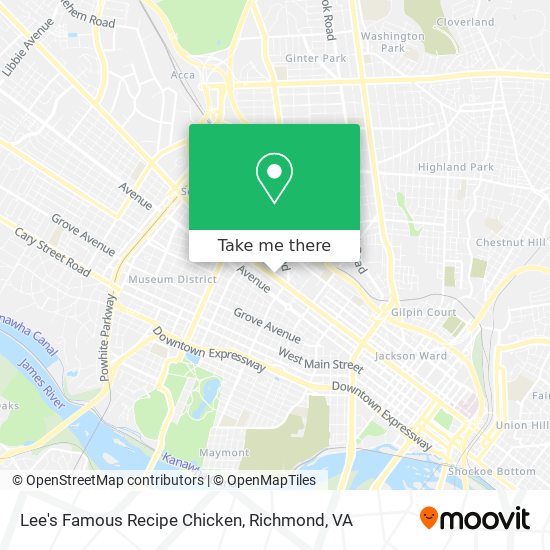 How to get to Lee's Famous Recipe Chicken in Richmond by Bus?