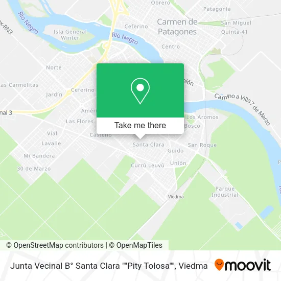 Mapa de Junta Vecinal B° Santa Clara ""Pity Tolosa""