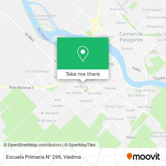 Escuela Primaria N° 296 map