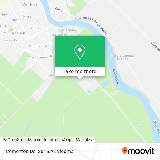 Mapa de Cementos Del Sur S.A.