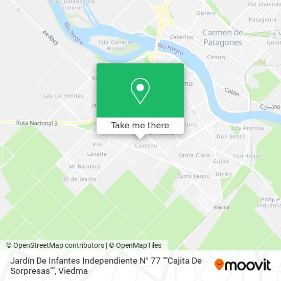 Jardín De Infantes Independiente N° 77 ""Cajita De Sorpresas"" map