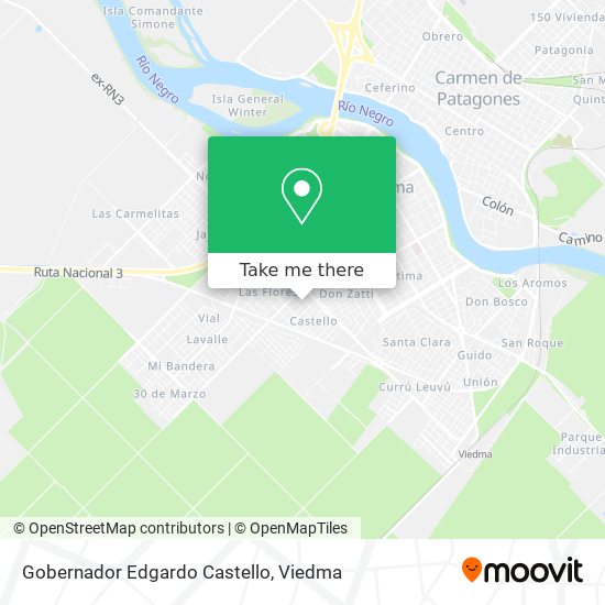 Gobernador Edgardo Castello map
