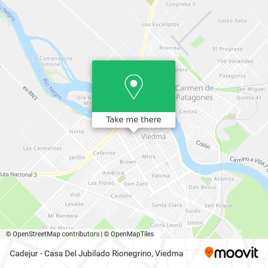 Cadejur - Casa Del Jubilado Rionegrino map