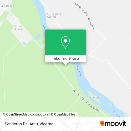 Mapa de Senderos Del Antú