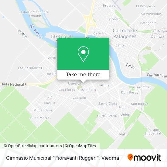 Gimnasio Municipal ""Fioravanti Ruggeri"" map