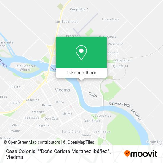 Mapa de Casa Colonial ""Doña Carlota Martínez Ibáñez""