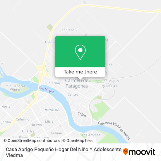 Mapa de Casa Abrigo Pequeño Hogar Del Niño Y Adolescente