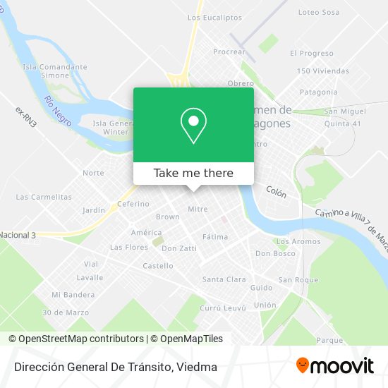 Mapa de Dirección General De Tránsito