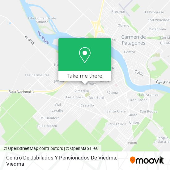Centro De Jubilados Y Pensionados De Viedma map