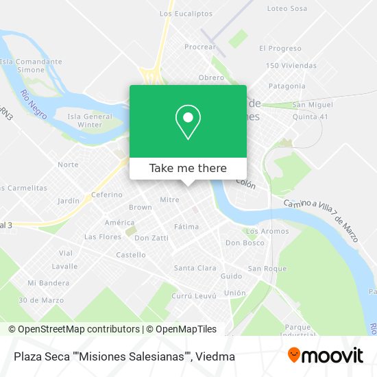 Plaza Seca ""Misiones Salesianas"" map