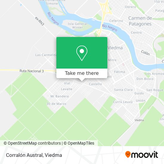 Mapa de Corralón Austral