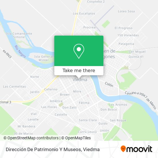 Dirección De Patrimonio Y Museos map