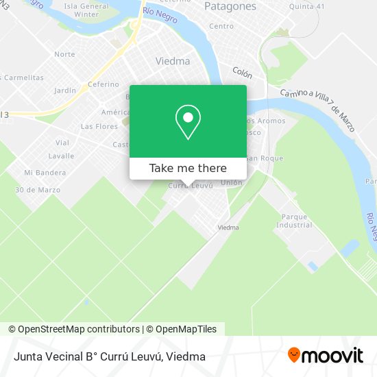 Junta Vecinal B° Currú Leuvú map