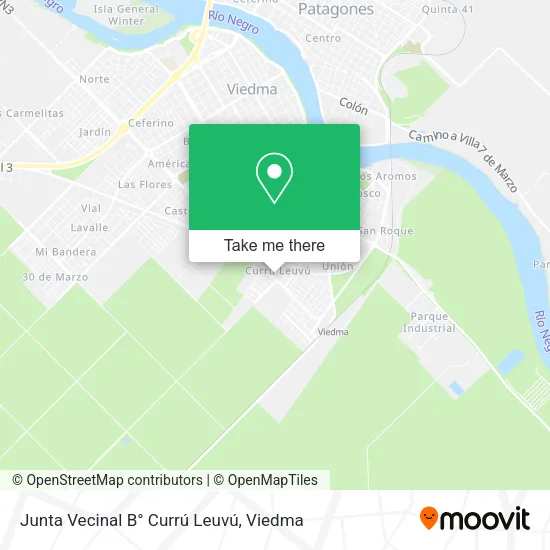 Mapa de Junta Vecinal B° Currú Leuvú