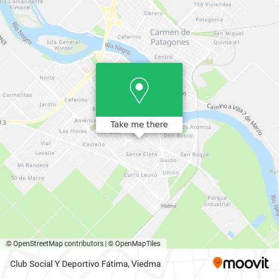 Mapa de Club Social Y Deportivo Fátima