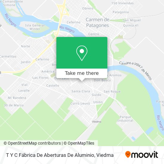 T Y C Fábrica De Aberturas De Aluminio map