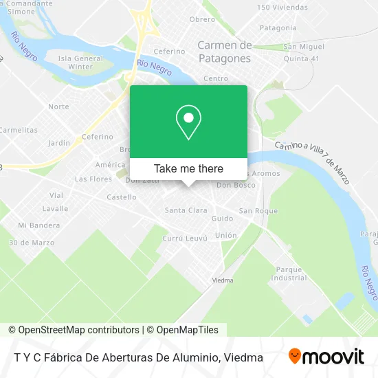 Mapa de T Y C Fábrica De Aberturas De Aluminio