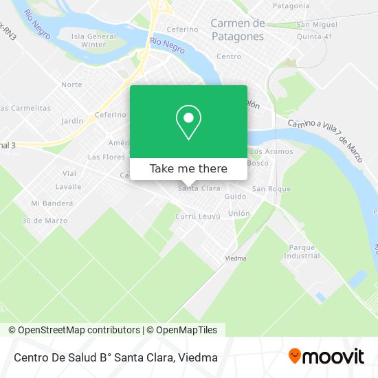 Mapa de Centro De Salud B° Santa Clara
