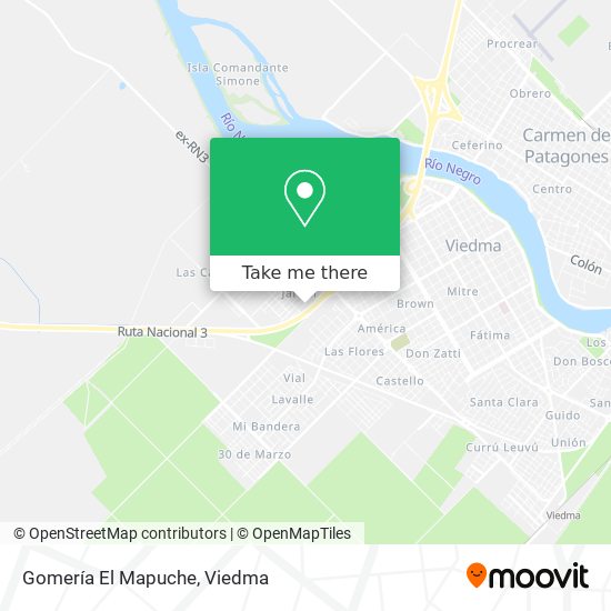 Gomería El Mapuche map