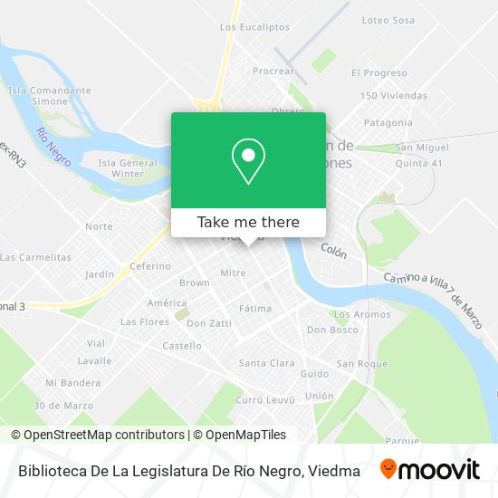 Biblioteca De La Legislatura De Río Negro map