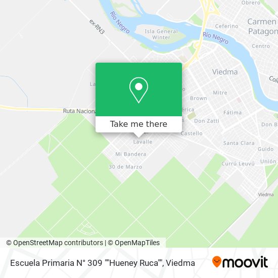 Escuela Primaria N° 309 ""Hueney Ruca"" map
