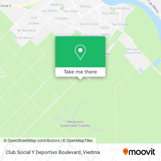 Mapa de Club Social Y Deportivo Boulevard