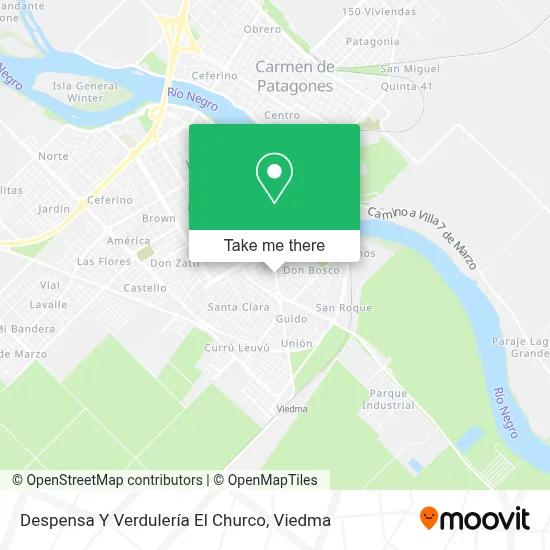 Despensa Y Verdulería El Churco map