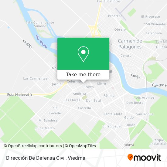 Dirección De Defensa Civil map