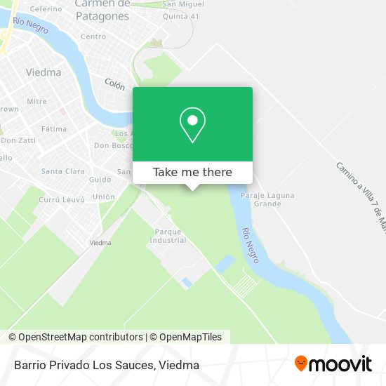 Mapa de Barrio Privado Los Sauces