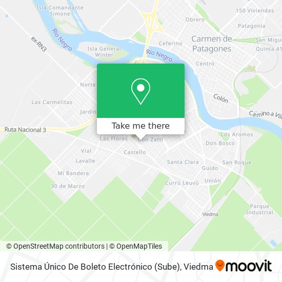 Sistema Único De Boleto Electrónico (Sube) map