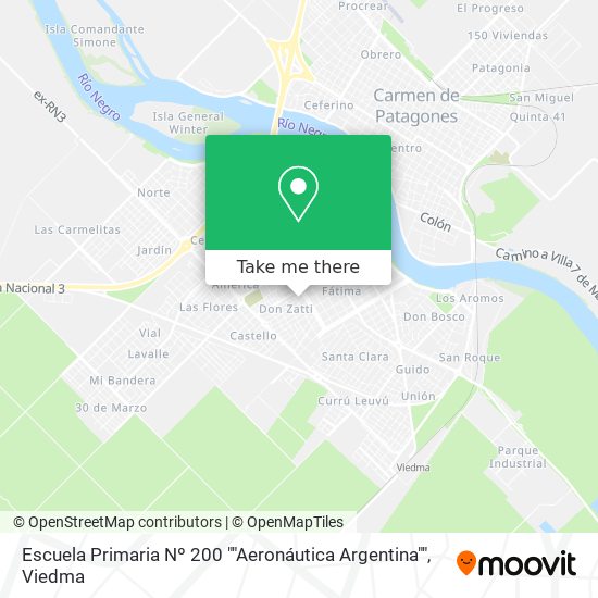 Escuela Primaria Nº 200 ""Aeronáutica Argentina"" map
