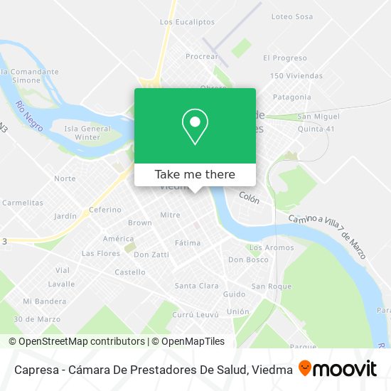 Capresa - Cámara De Prestadores De Salud map