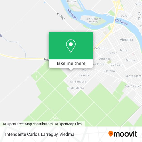 Mapa de Intendente Carlos Larreguy