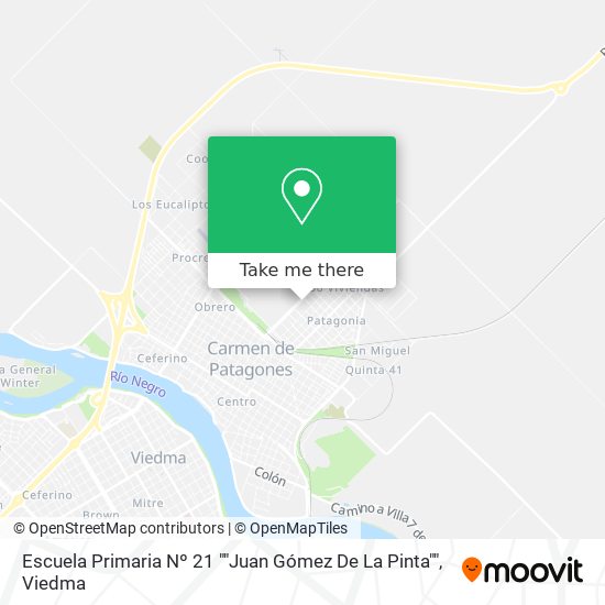 Escuela Primaria Nº 21 ""Juan Gómez De La Pinta"" map